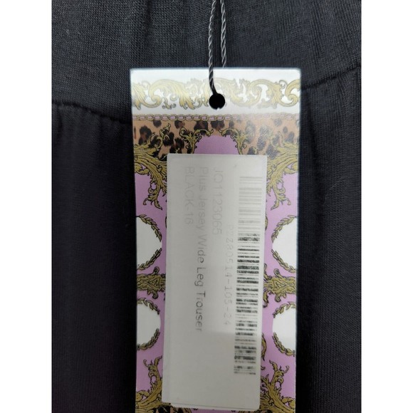 Boohoo Womens Size 12 Basic Jersey Midaxi High Waisted Pants Black Soft - Picture 4 of 8